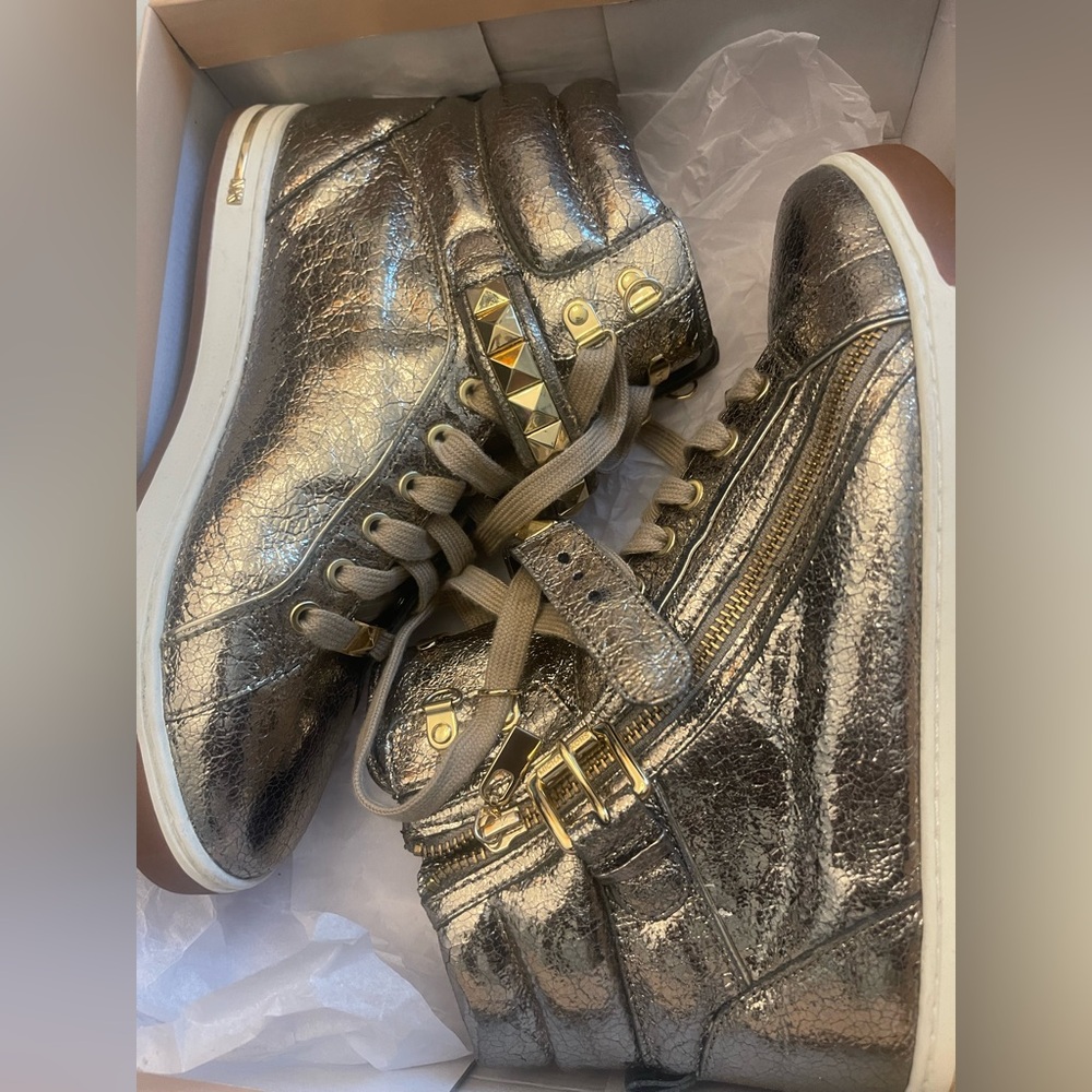 Authentic Michael Kors Metallic Sneakers